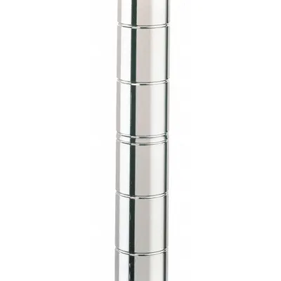 METRO Wire Shelf Post: 75 in x 1 in, Stainless Steel, Split Sleeve, Corrosion-Resistant - Corrosion-Resistant Wire Shelving Posts for Harsh Environments