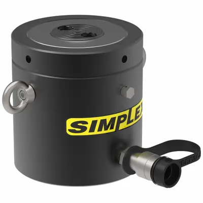 SIMPLEX Lock Nut Hydraulic Ram: 105 ton Nominal Capacity, 2 in Nominal Stroke Lg - General Purpose Lock Nut Rams