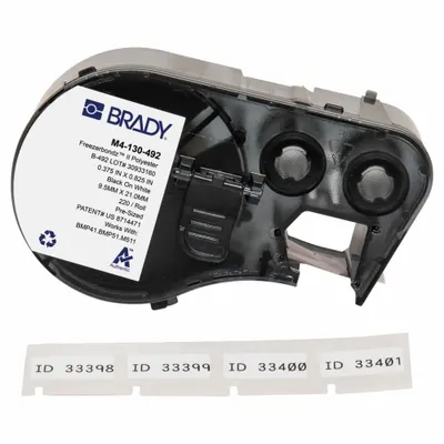 BRADY Thermal Transfer Precut Label Roll Cartridge - Brady Thermal Transfer Precut Label Roll Cartridges