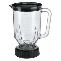 WARING COMMERCIAL Blender Container with Lid and Blade: 48 oz Container Capacity, Black/Clear (MPN CAC29)