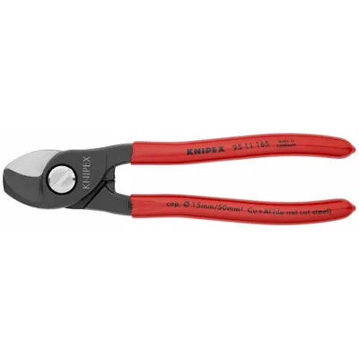 KNIPEX Cable Shears: Plastic Handle, Shear - Electrical & Data Cable Cutters