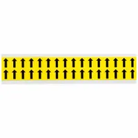 Symbol Label: 5/8 in Character Ht, Indoor Only, Non-Reflective, Gothic, Black, Arrow, Die Cut, Black (MPN 3420-ARO)