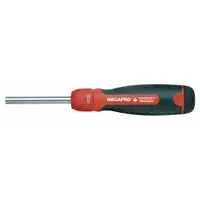 MEGAPRO Multi-Bit Screwdriver: Security Hex/Security Torx/Spanner Tip, 6 Tips, 8 1/2 in Overall Lg (MPN 211R2CTPRD-B)
