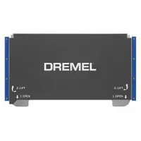 Flexible build plate designed for use with the DREMEL 3D40-FLX 3D printer. Enables easy removal of completed prints by bending the plate, reducing the need for scraping. Direct-fit replacement accessory
