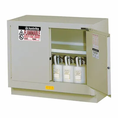 JUSTRITE Flammable Cabinet: 21 5/8 in Overall Dp, 4 ft Overall Wd, 35 3/4 in Overall Ht - Fume Hood Cabinets