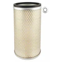 Round-oval engine air filter with axial seal, 5/8 in inside diameter. Designed for use in Case IH vehicles to remove airborne contaminants from engine intake air
