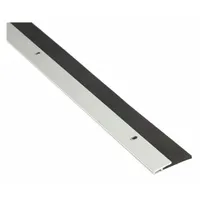 This door sweep is a single-fin insert type made of aluminum. It measures 36 inches in length and 1 3/4 inches in width. Designed to seal the gap under a door, it helps block drafts, dust, and insects in commercial and industrial settings