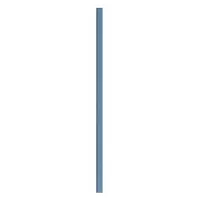 ASI GLOBAL Partition Column: Plastic Polymer, Pebble, Blue, 82 in Ht, 3 in Wd, 1 in Thick (MPN 40-90870353-9509)