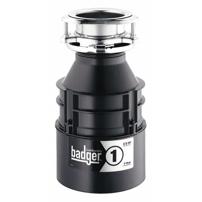 IN-SINK-ERATOR Badger 1 with Cord Residential Garbage Disposal - Residential Garbage Disposals