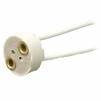 LEVITON Lampholder: Lamp Holder, Mica Cover/Side Wired Access, 5/8 in Overall Lg - Lampholders & Sockets