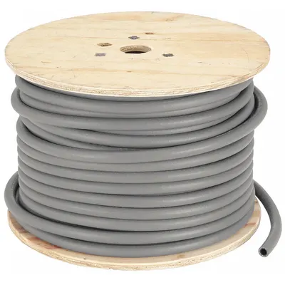 BOSTON Easy Couple Hose: 1/2 in Hose Inside Dia., Gray - Nitrile Bulk Air Hoses with Vinyl Nitrile Cover