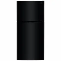 FRIGIDAIRE Top-Freezer Refrigerator: Black, 20 cu ft Total Capacity, 3 Shelves, Over 16.9 cu ft (MPN FFHT2045VB)
