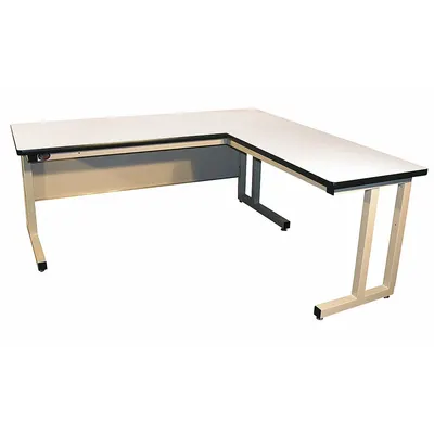PRO-LINE L-Shaped Workbench: Fixed Ht, Laminate, 72 in x 30 in - Corner & L Shaped Workstations