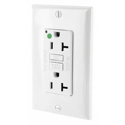 LEVITON GFI GFNT2-HGW Hospital Grade Spec Grade Decorator Duplex - General Purpose Receptacles
