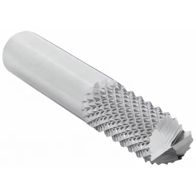 OSG Solid Router Bit: Diamond Cut, End Mill, 1/2" Cut Dia, 1" LOC (MPN 640-5003) - Diamond-Pattern Router Bits for Composites