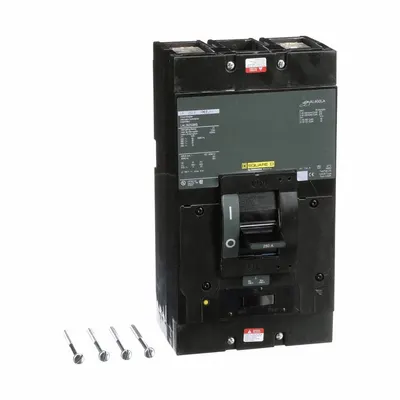 SQUARE D Molded Case Circuit Breaker: 250 A Amps, 22kA at 600V AC, Fixed, Line/Load Lug - H-Frame Square D Molded Case Circuit Breakers