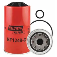 BALDWIN FILTERS Fuel Filter: Spin-On, 3 11/16 in Outside Dia, 1"-14 Thread Size, Cellulose, BF1249-O