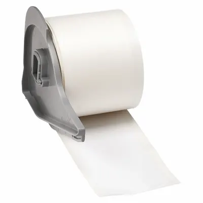 BRADY Continuous Label Stock: 2 in x 50 ft, Polyester, White (Gloss) - Brady Thermal Transfer Continuous Label Rolls