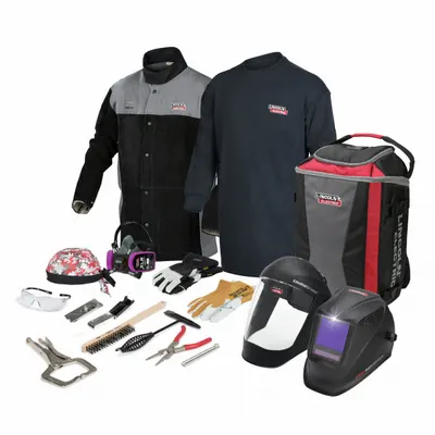 LINCOLN ELECTRIC Viking 3350 Auto-Darkening Welding Helmet, White/Black, K3715-M - Auto-Darkening Welding Helmets - Solid Color