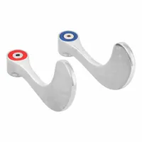 Handle: Chicago Faucets, Wristblade Handle, Use with Hot/Cold Water Temp, Metal (MPN 317-PRJKCP)