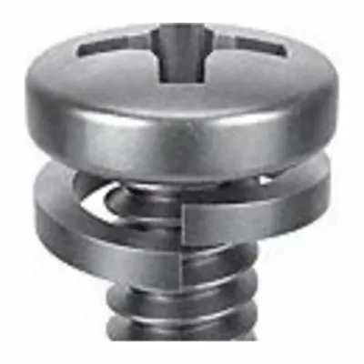 SEMS Screw: Split Lock, M5x0.80 Thread Size, 8 mm Lg, Stainless Steel, Passivated - Machine Screws with Split Lock Washers