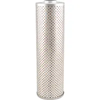 Cartridge hydraulic filter for hydraulic fluid systems. Cellulose media. 1 in inside diameter, 2 7/8 in outside diameter. Includes O-ring. Compatible with Tamrock vehicles