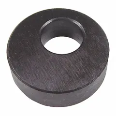 Eccentric stop for controlling rotational movement in industrial machinery. Commonly used in conveyor systems, packaging equipment, and automated assembly lines for precise positioning or motion damping. Diameter: 1.5 inches.