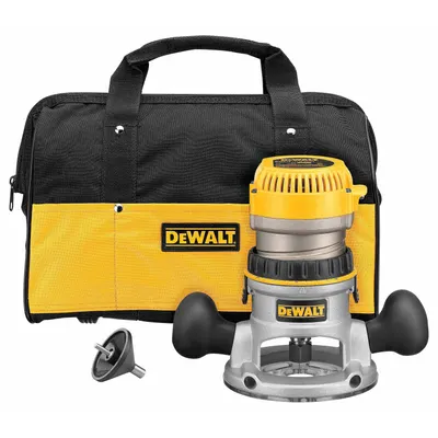 DEWALT Router: Mid-Size, Fixed Base, 1.75 hp, Fixed Speed, 24,500 RPM, 1/4 in_1/2 in Collet - Mid-Size Corded Routers