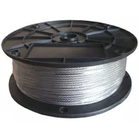 APPROVED VENDOR Wire Rope: Stainless Steel, 7 x 7, 28 lb Working Load Limit, 500 ft Overall Lg (MPN 33RG77)