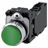 SIEMENS Extended Push Button Operator: Non-Illuminated, Extended Profile, Non-Metallic, 22 mm (MPN 3SU1150-0BB40-1FA0)