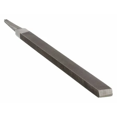 WESTWARD Pillar File: Square, Double-Cut, Single Edge Cut, Second Cut, 8 in Lg without Tang - Double-Cut Square Files