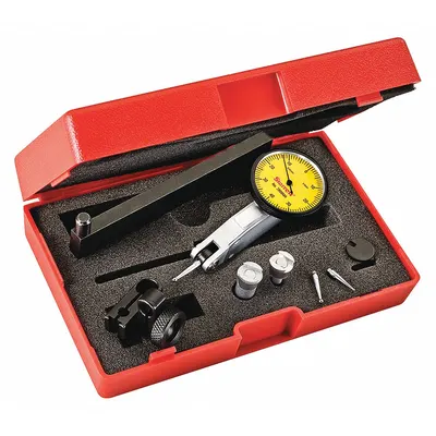 STARRETT Horizontal Dial Test Indicator: 0 mm to 0.8 mm, Horizontal, Metric - Dial Test Indicators - Horizontal & Tilted-Face Styles