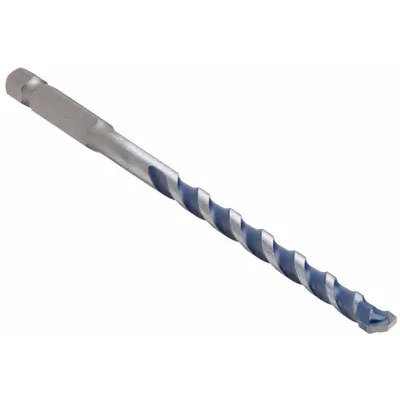 BOSCH Round Hammer Drill: 5/32 in Drill Bit Size, 3 in Max Drilling Dp, 6 in Overall Lg - Hex-Shank Impact-Rated Concrete & Masonry Drill Bits