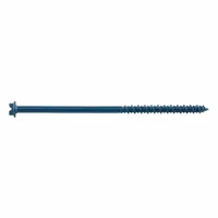 This DEWALT hex-head screw anchor is designed for fastening into concrete, brick, or block. It features a pointed tip, case-hardened steel construction, and a Stalgard® corrosion-resistant finish. The anchor is removable and comes in a 5,000-piece pack. Suitable for general masonry anchoring applications