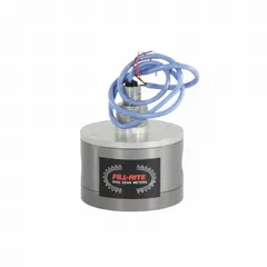 Positive displacement flowmeter for fuel transfer pumps. Anodized aluminum housing. Accuracy +/-0.175%. Measures in gallons. No display. Suitable for industrial and commercial fueling applications.