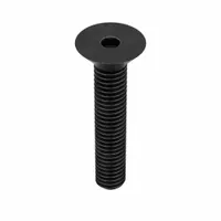 Flat head socket cap screw with 3/8"-16 thread, 1-3/4" length, black oxide finish on alloy steel. Drive size 7/32", right-hand thread. Supplied in a 50-pack. Used for countersunk fastening in machinery, jigs, and fixtures where a flush surface is required