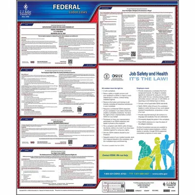 JJ KELLER All-in-One State & Federal Labor Law Poster - All-in-One State & Federal Labor Law Posters