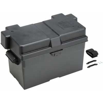 QUICKCABLE Battery Box: Commercial Vehicles/Std Vehicles, 14 1/2 in Inside Lg - Commercial Battery Boxes