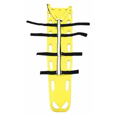 Nylon Y-strap system designed to secure patients on backboards during transport. Black finish. 6 ft length. Suitable for use in medical and rescue settings for patient immobilization.