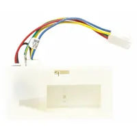 This air damper control regulates airflow between refrigerator and freezer compartments to maintain temperature balance. It is a replacement part for Whirlpool refrigerators and freezers