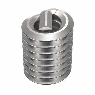 HELI-COIL Helical Insert: Tanged Tang Style, Free-Running, #4-40 Thread Size, Plain - Free-Running Tanged Helical Inserts