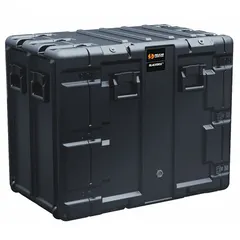 This PELICAN protective rack-mount case is designed for transporting and safeguarding sensitive electronic equipment in industrial, broadcast, and field-service environments. The black case has interior dimensions of 23 1/2 in x 31 3/8 in x 13 1/8 in. Foam insert is not included.