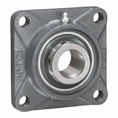 IPTCI BEARINGS Flange Mount Bearings: Radial Ball, 1 3/4 in Bore, Set Screws - High-Temperature Food-Grade Flange-Mount Ball Bearings