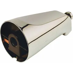 APPROVED VENDOR Bathtub Spout with Pull-Out Diverter, Chrome, 5 1/4 in Reach, Slip-Fit