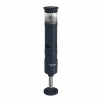 The SCHNEIDER XVUC9VP is a buzzer sounder module from the XVU series, operating on 24V DC with a steady sound mode. It has an overall diameter of 2 3/8 inches. This module is used in control panels and automation systems to provide audible alerts for alarms or operational status