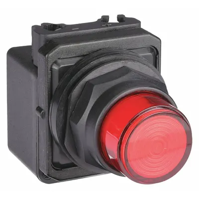 Dayton Pilot Light: 30 mm Panel Mounting Size, Red, LED - LED Pilot-Lights