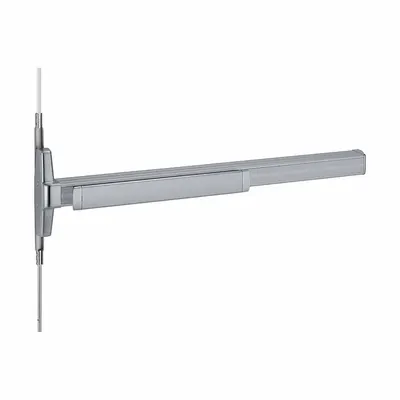 VON DUPRIN Exit Device: Aluminum (MPN QEL3347AEO 3 US28) - Concealed Vertical Rod Push Bars