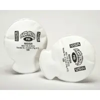 NIOSH P95-rated particulate filter for MSA Advantage Series reusable respirators. Bayonet connection type. White color code. Supplied as a 2-pack. Suitable for use with MSA Advantage 200 LS, 420, 1000, 3000, and 4000 respirators in environments with oil-based and non-oil-based particulates