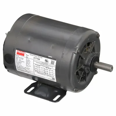 Dayton General Purpose Motor: Rigid Base Mount, Open Drip Proof, 1/2 hp, 230/460V AC - Rigid Base 3-Phase General Purpose AC Motors