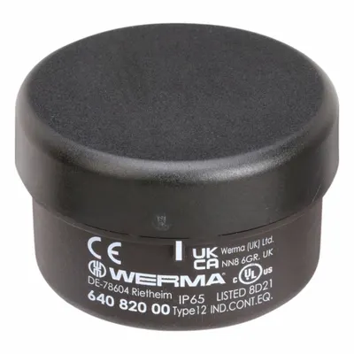 WERMA Mounting Base: Tower Light Base, For KombiSIGN 71, 1 7/16 in Overall Ht - Mounts for Modular Tower Lights